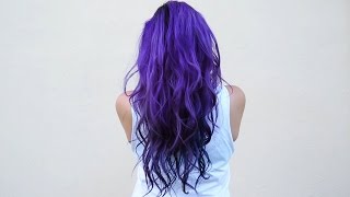 How I dye my hair purple amp blue ♥ DIY [upl. by Lianne]