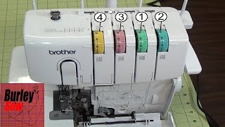 How To Thread the Brother 1034d 4 Thread Serger [upl. by Lati]