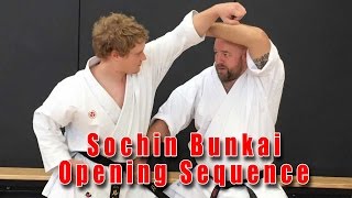 Practical Kata Bunkai Sochin Opening Sequence [upl. by Stesha]