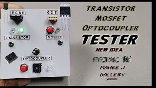 Transistor Tester  Mosfet Tester  Potocoupler Tester  New Idea 2020 [upl. by Hanschen]