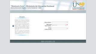 MATRICULA CERO UNAD  actualización de datos [upl. by Loginov]