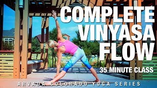 35 Min Complete Vinyasa Flow Yoga Class  Five Parks Yoga [upl. by Hartnett998]