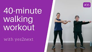 40MINUTE WALKING WORKOUT  Seniors Beginners [upl. by Eiduj]