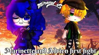 Marinette and Adrien First Fight  Miraculous Ladybug  Original  Gacha Club  Gacha Life [upl. by Duke]