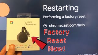 Google Chromecast 3rd Gen How to Factory Reset to the Very Beginning [upl. by Assilam]