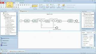 BPMN Tutorial  Part 1  Simple BPMN Workflow Business Process Modeling [upl. by Montagna]