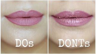 Liquid Lipstick Mistakes to Avoid  Dos and Donts [upl. by Dilan989]