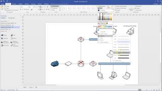 DIAGRAMME DE RÉSEAU SOUS VISIO 2016 [upl. by Domph193]