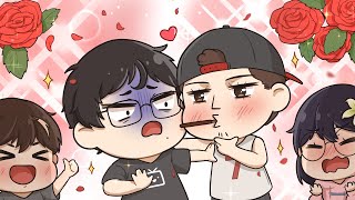 POCKY KISS CHALLENGE  3  Ft Fedmyster Scarra amp Michael Reeves [upl. by Leamhsi416]