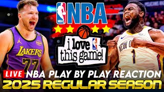 🔴LAKERS vs PELICANS │ 2025 NBA Basketball Game PlayByPlay Reaction amp Scoreboard [upl. by Phoebe308]