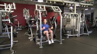 Hammer Strength PlateLoaded Shoulder Press Instructions [upl. by Vadim518]