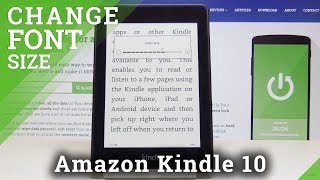 How to Change Font Size in Amazon Kindle 10  Update Font [upl. by Ilatfan]