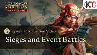 NOBUNAGAS AMBITION Awakening  System Introduction Video Sieges amp Event Battles [upl. by Anselmi566]