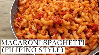 The Best Macaroni Spaghetti  Filipino Style [upl. by Gilleod]