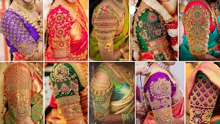 AARI Work Blouse Designs for Wedding  AARI Blouse Sleeves Design  Sarees Blouse Design For Bride [upl. by Herv328]