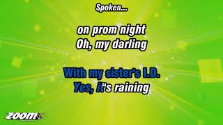 GreaseCindy Bullens  Its Raining On Prom Night  Karaoke Version from Zoom Karaoke [upl. by Seessel]