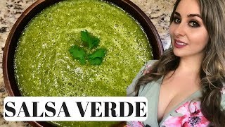 Mexican Salsa Verde How To  3 Step Recipe [upl. by Niles]