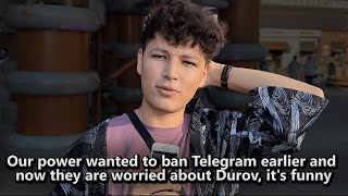 Young Russian about Durovs detention [upl. by Nedlog]