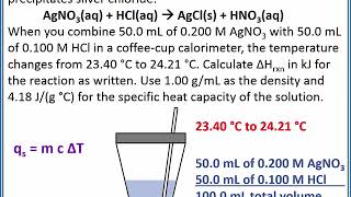 CHEMISTRY 101  Constant Pressure Calorimetry [upl. by Libbna]