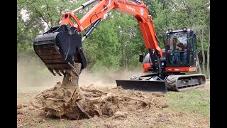 853 LARGEST most POWERFUL Kubota Excavator KX 080 4 [upl. by Yojal669]