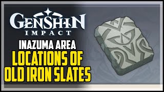 All Old Stone Slate Locations Genshin Impact [upl. by Enimasaj]