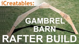 Gambrel Barn Rafter Build  Learn How To Build a Barn Roof [upl. by Gilly]