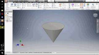 Cono hueco  Autodesk inventor [upl. by Leimad]