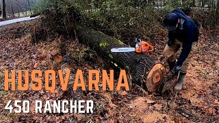 Husqvarna 450 Rancher Chainsaw  Box Opening  Review [upl. by Ysdnil262]