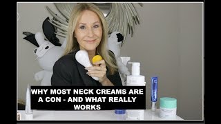 WHY MOST NECK CREAMS ARE A CON  AND WHAT REALLY WORKS TO FIRM A JAWLINE [upl. by Atnahc]