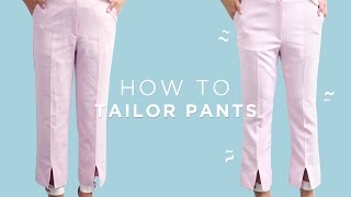 ✂ How To Tailor Pants  Beginner Sewing [upl. by Rogovy]