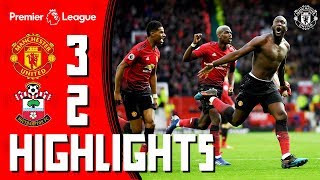 Highlights  Manchester United 32 Southampton  Romelu to the rescue [upl. by Haughay]