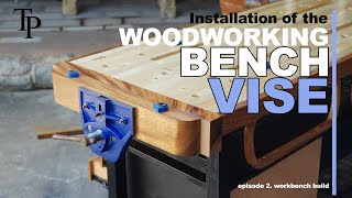 Woodworking Bench Vise install Ep 2 [upl. by Aleras]