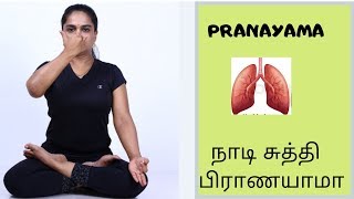 How to Do Pranayama நாடிசுத்தி பிராணயாமா in Tamil explained by DrLakshmi Andiappan [upl. by Aigil]