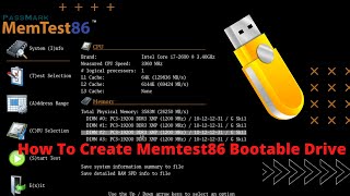 How to create a Memtest86 Bootable USB for Testing PC RAM [upl. by Eneri]