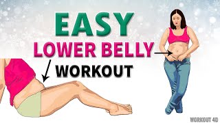 This Lower Belly Workout Even You Can Do on Bed  Very Easy But Effective [upl. by Ivana]