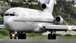 Boeing 727 Loud amp Powerfull Takeoff at Princess Juliana International Airport [upl. by Assedo]