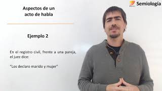 11 Semiología S6 Análisis de los tres aspectos de un acto de habla [upl. by Neysa888]