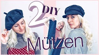 Thrift Flip 6  DIY Mützen nähen für Anfänger Baker Boy amp Baskenmütze aus Stoffresten [upl. by Nhepets]