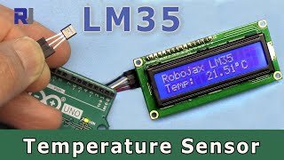 Display Temperature on LCD1602 using LM35 Temperature Sensor with Arduino [upl. by Walrath496]