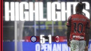 Inter 51 AC Milan  Serie A  Highlights [upl. by Aneehc]