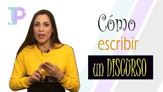 Cómo escribir un DISCURSO [upl. by Aketal]