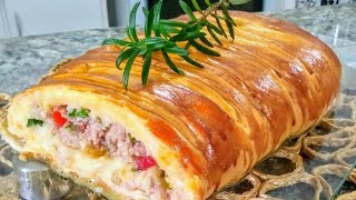 A MELHOR RECEITA DE PÃO DE LINGUIÇA QUE VOCÊ VERÁ HOJE [upl. by Helenka827]