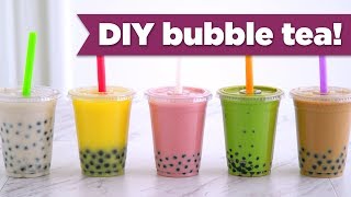 DIY Boba  Bubble Tea Healthy Recipes  Mind Over Munch [upl. by Chan]