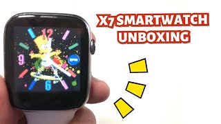 X7 SMARTWATCH UNBOXING amp INITIAL REVIEW  ENGLISH [upl. by Nordna782]