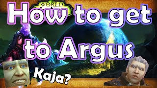 World of Warcraft  How to get to Argus [upl. by Ahsimal]