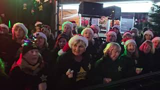 WHAT CHRISTMAS MEANS TO ME Rock Choir at Birkdale Lights Switch On 1st December 2024 [upl. by Ahsenyl396]