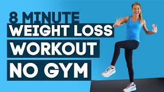 8 Min Simple Workout To Lose Weight Without The Gym DO THIS EVERY DAY [upl. by Enner]