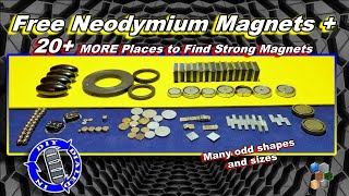 Free Neodymium Magnets  How To Find Strong Magnets Free  Part II [upl. by Iron]