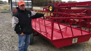 CampB FarmOutdoors Cattle Hay Feeder Wagon [upl. by Fabron537]