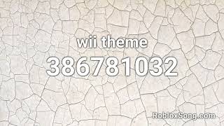 wii theme Roblox ID  Music Code [upl. by Arsuy]